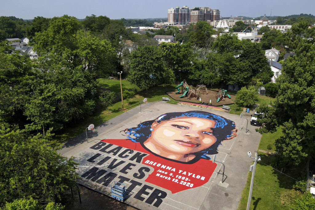 APTOPIX Racial Injustice Breonna Taylor Mural